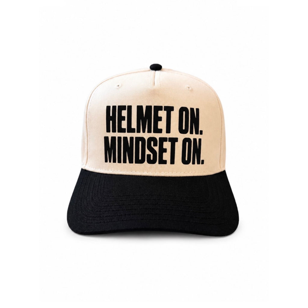 HELMET ON. MINDSET ON HATS